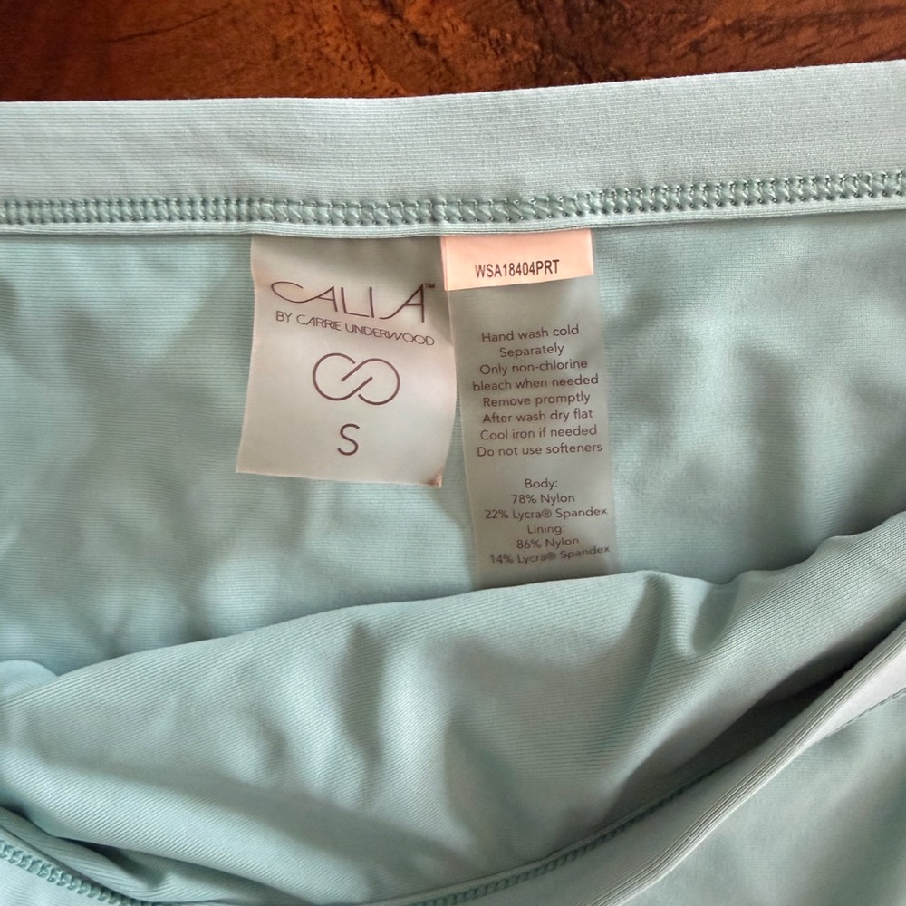 CALIA by Carrie Underwood Light Blue Floral High-Neck Bikini - Picture 2 of 4
